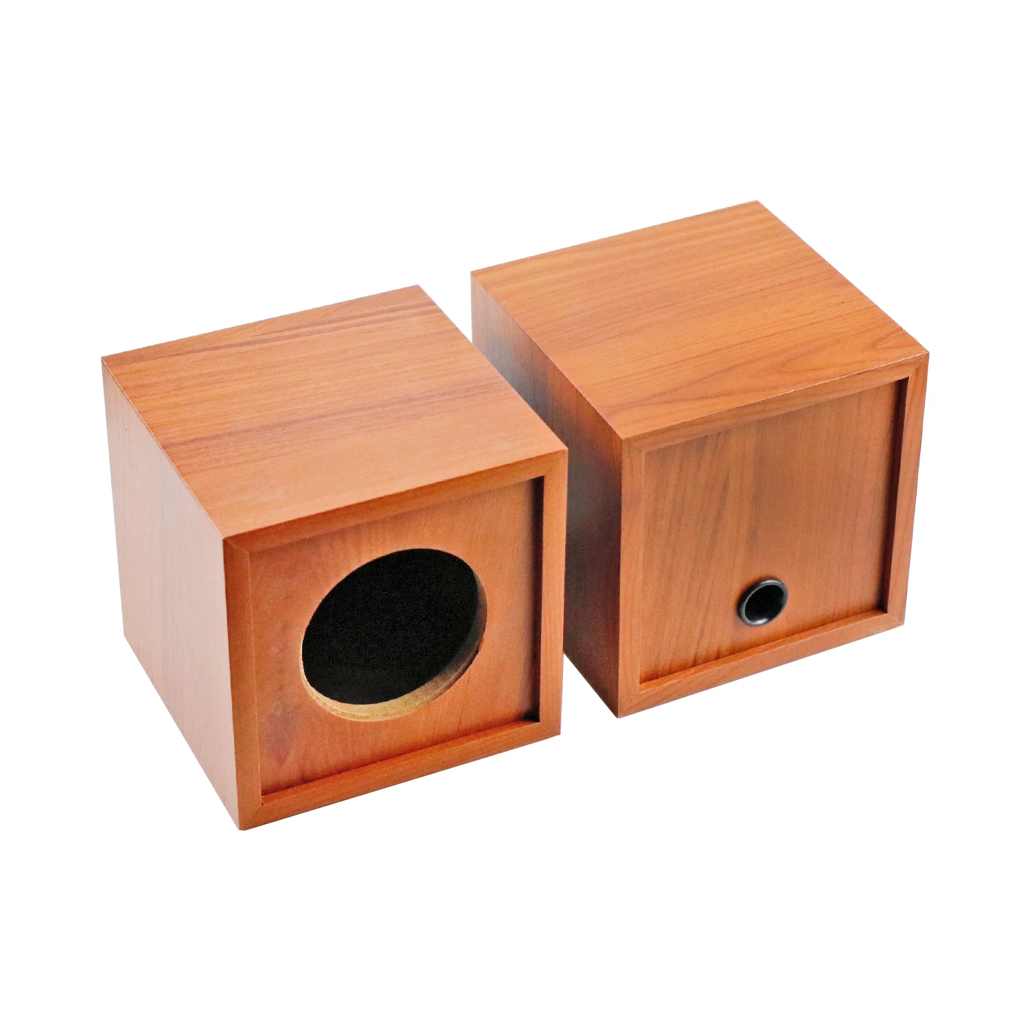 GHXAMP 나무 스피커 상자 쉘 3 인치 트위터 확성기 빈 바디 위성 케이스 DIY 75mm 오디오 장치 데스크탑 쉘 2PCS