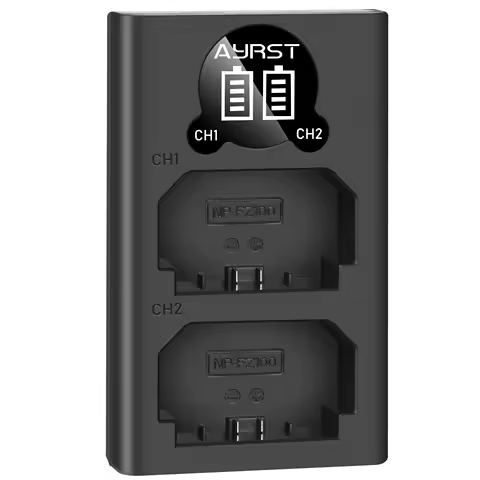 NP-FZ100 NPFZ100 Dual LED USB Battery Charger Compatible with for Sony A7III A7RIII a73 a7r3 A9 Cameras
