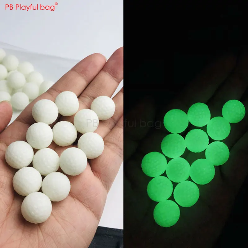 

Playful bag 200pcs Luminous soft balls for Hyper toy 1.45CM Diameter TPE Material Soft bullet equipment CS sport toys QJ30