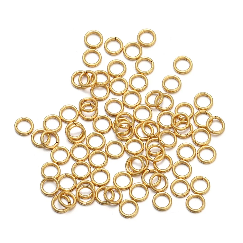 Lotto Di 150 Anelli Aperti In Metallo Dorato, Diametro 10 Mm, Spessore 1 Mm, Per Creazione Gioielli E Perline, Senza Nichel