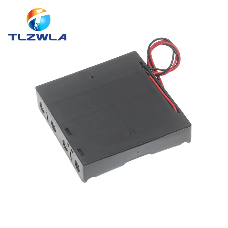 1PCS Black Plastic 1x 2x 3x 4x 18650 Battery Storage Box Case 1 2 3 Slot Way DIY Batteries Clip Holder Container With Wire Lead