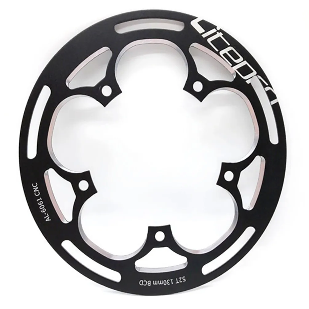 Litepro Bicycle Chainwheel Protector CNC Technology Folding Bike 130BCD 52/53T Guard Plate Defend Crankset Chainring Protect