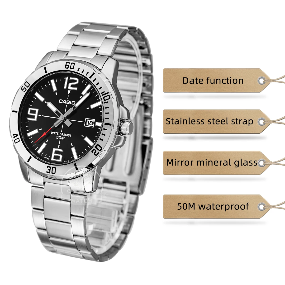 Casio watch wrist watch men luxury brand set quartz 50m Waterproof 