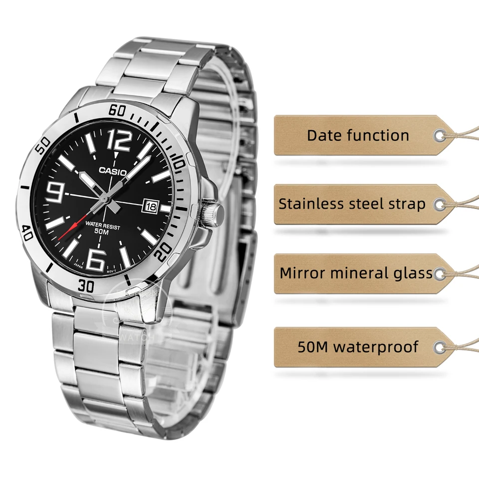 Casio watch wrist watch men luxury brand set quartz 50m Waterproof
