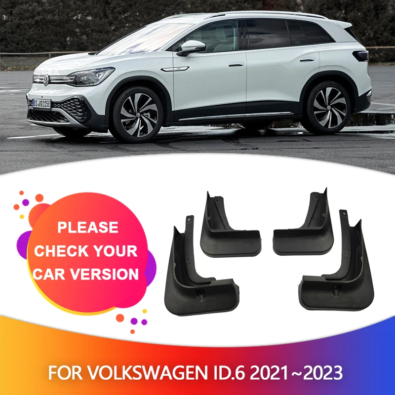 Mudflaps Fender For Volkswagen VW ID.6 2021 2022 2023 Mudguards Mud Flap Styline Splash Mud Guards Cover Car Wheel Accessories