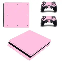 Pure Pink Color PS4 Slim Skin Sticker Decal For PS4 Slim Console and Controller Skin Vinyl