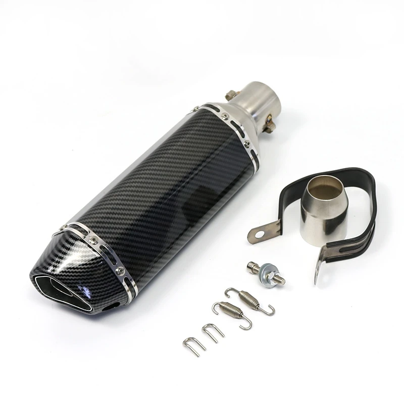 Motorcycle FAKE Carbon Exhaust Pipe Muffler Scooter DB Killer pitbike aerox royal enfield vespa for pcx msx 150 duke 125 390