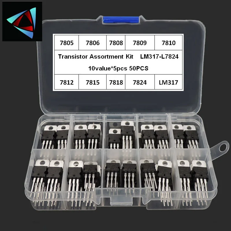 Lm317t l7805 l7806 l7808 l7809 l7810 l7812 l7815 l7818 l7824 Transistor-Sortiments kit 10 Wert * 5 stücke 50 stücke Spannungs regler box