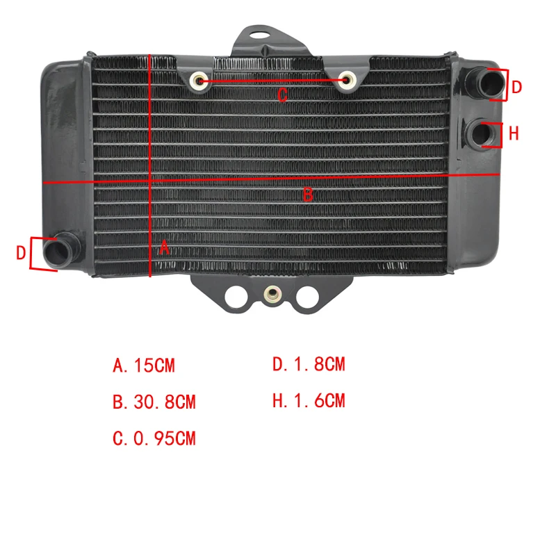 Motorcycle Radiator Motorbike Aluminum Cooling Cooler For Honda VTR250 VTR 250 250cc 1998-2008