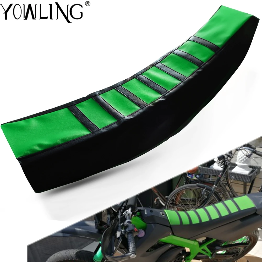 Funda de asiento suave para moto de cross, accesorio para Kawasaki KX, KLX, KFX, KDX 65, 80, 85, 125, 250, 250, 450, 450, F/R/S, Motocross Enduro