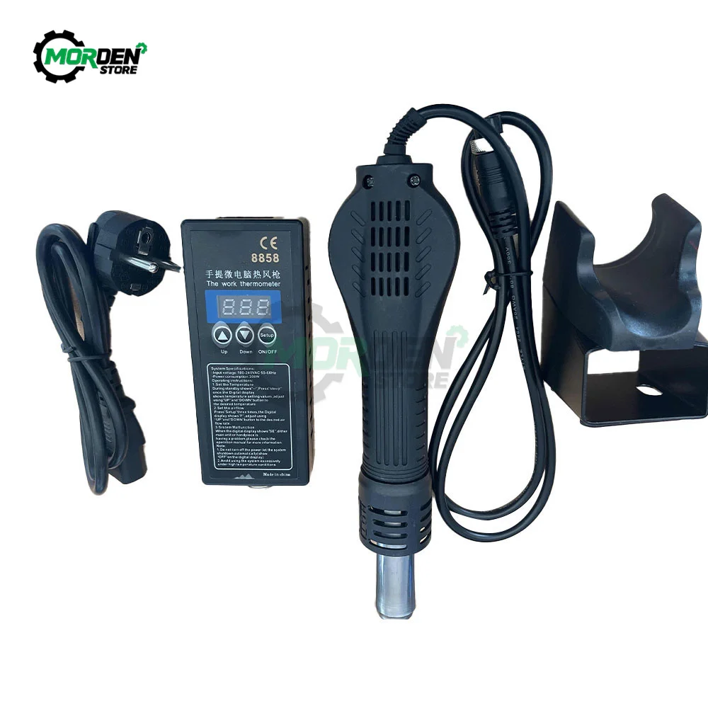 Hot Air Gun 8858 Micro Rework Soldering Station LED Digital Hair Dryer For Soldering 700W Heat Gun Welding Repair Tool