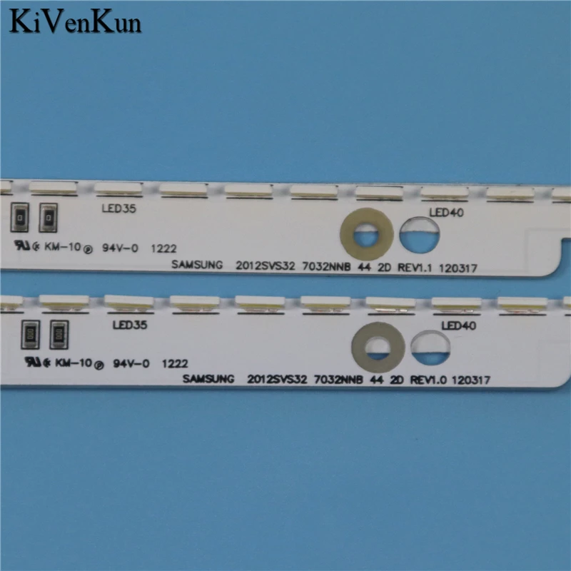 3V 6V Lampu Latar LED Strip untuk Samsung UA32ES5500 UE32ES5500 Bar Kit TV LED Line Band Lensa 2012SVS32 7032NNB 44 2D REV1.1 REV1.0