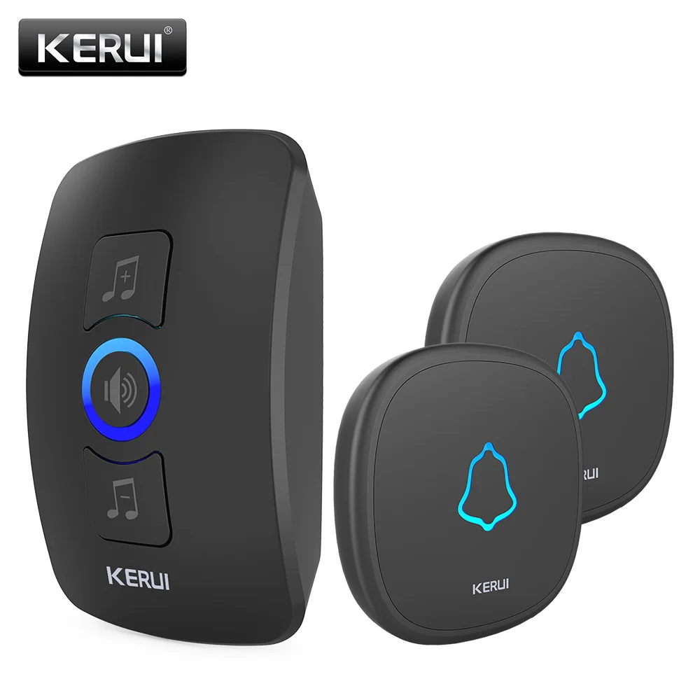 Waterproof KERUI32 Songs Touch Button  Welcome Door bell Smart Home Alarm Intelligent Wireless Doorbell For Home Alarm Security