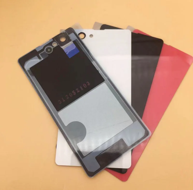 Back Glass Cover for Sony Z1 Mini D5503 M51W Rear Door Housing Case for Xperia Z1 Compact Battery Cover