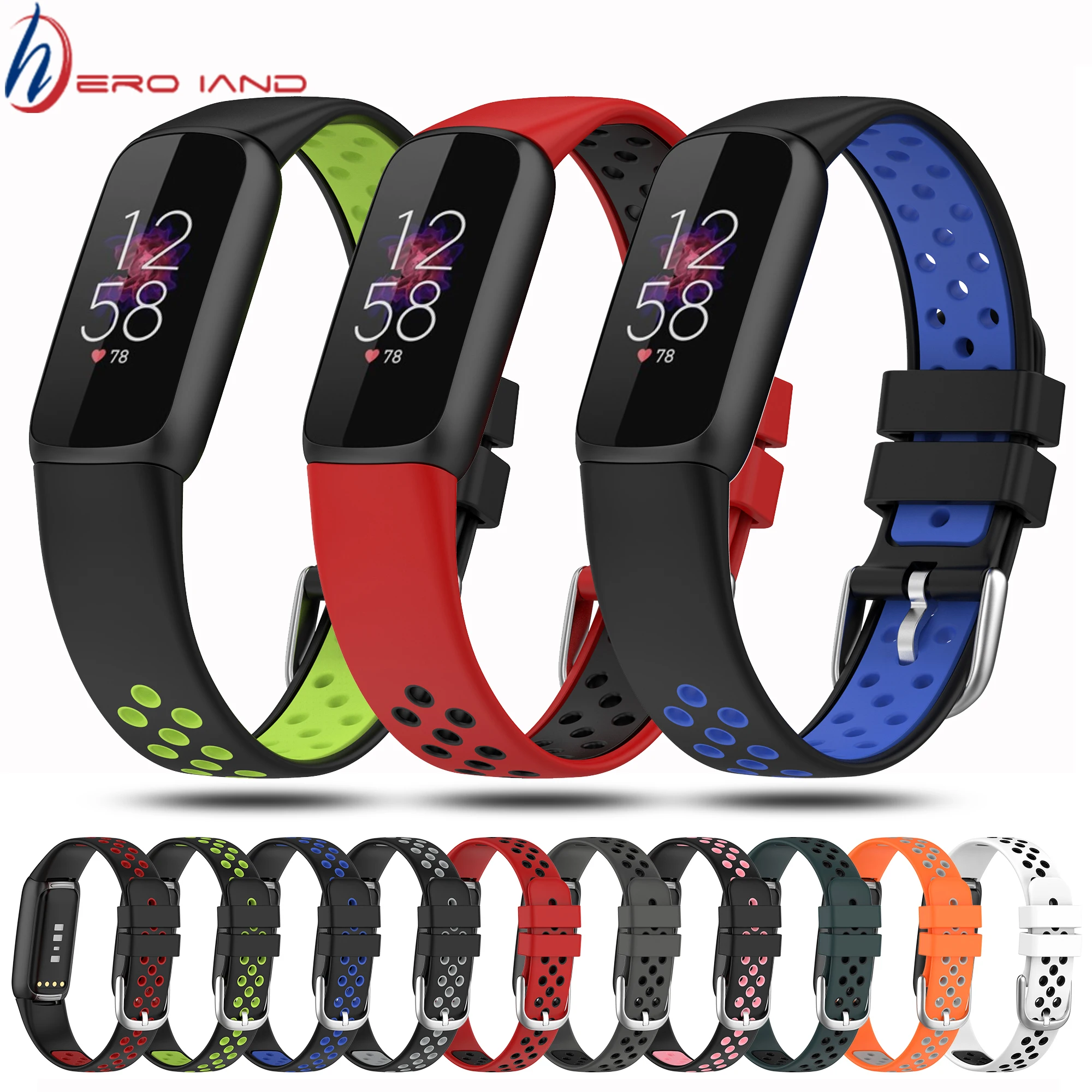 

Sport Silicone Band for Fitbit Luxe Wrist Strap For Fitbit Luxe Men's Women's Band Replacement Bracelet Belt Correa Accessories