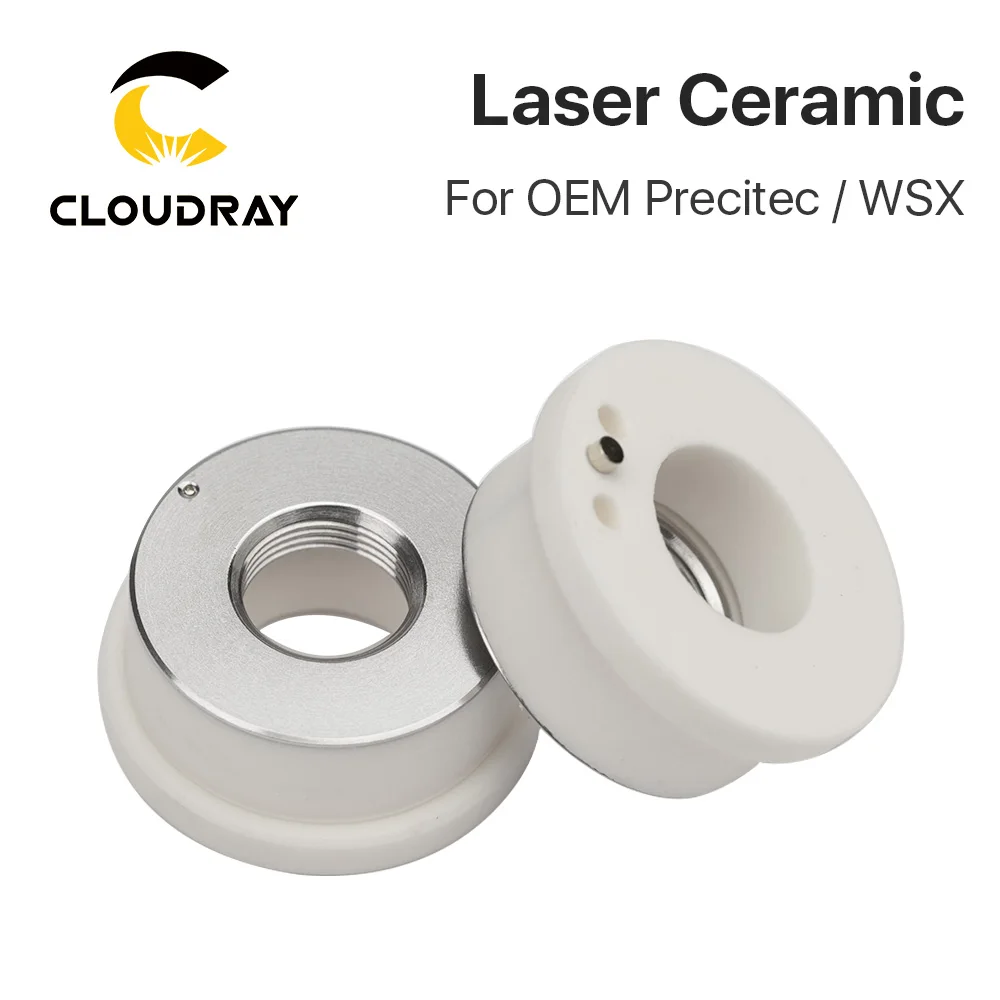 Cloudray KT B2β²β² CON Laser Ceramic Dia. 28mm Nozzle Holder Fiber Laser Cutting Head Nozzle Holder for OEM Precitec Laser Head