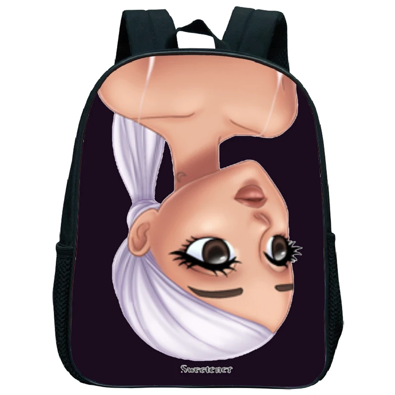 Bambini Ariana Grande scuola materna zaino 13 pollici zaino bambino ragazza ragazzo Bookbag simpatico cartone animato borsa bambini inizia regalo