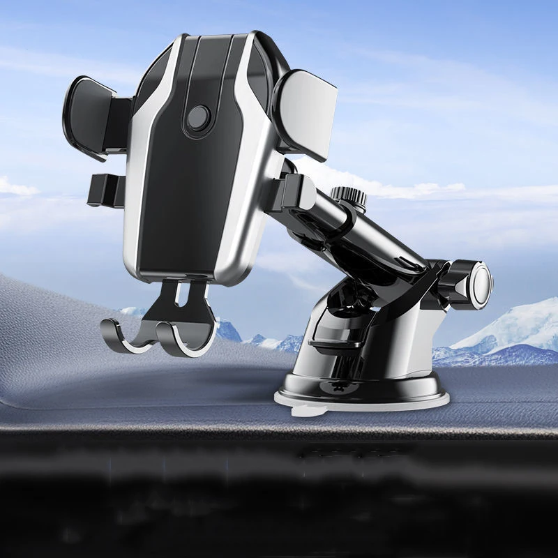 

Gravity Car Phone Holder, Suction Cup, Adjustable Universal Holder, Stand in Car GPS Mount for iPhone 16 Pro Max, Xiaomi POCO