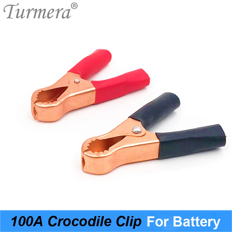 2020 Crocodile clips 100A Black and Red Crocodile Car Caravan Van Battery Test Lead Clips Best Promotion Alligator Clips