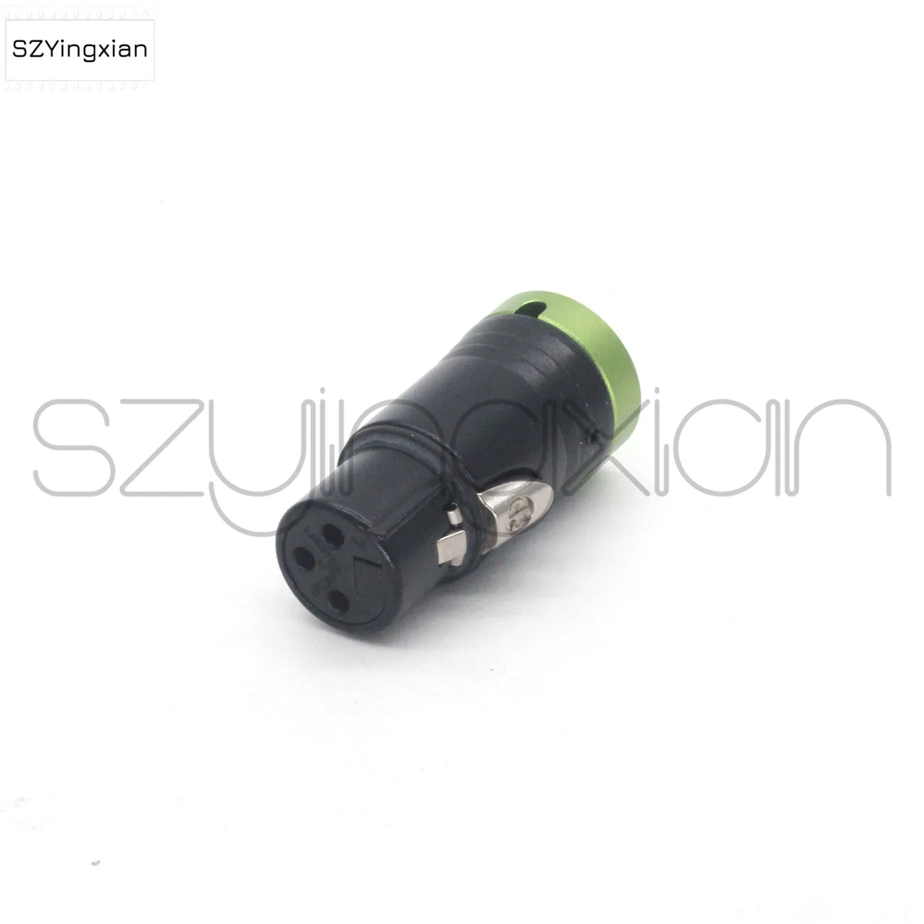 Red, green, blue and black flat cover short XLR 3-pin female connector NEUTRIK Canon 3-pin metal cover can be rotated 360 degree