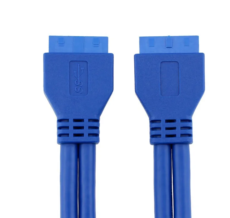 USB 3.0 Motherboard 20 Pin Header Extension Adapter Cable, USB Double Connector Female to Female Extender,20pin USB3 Cable 50CM