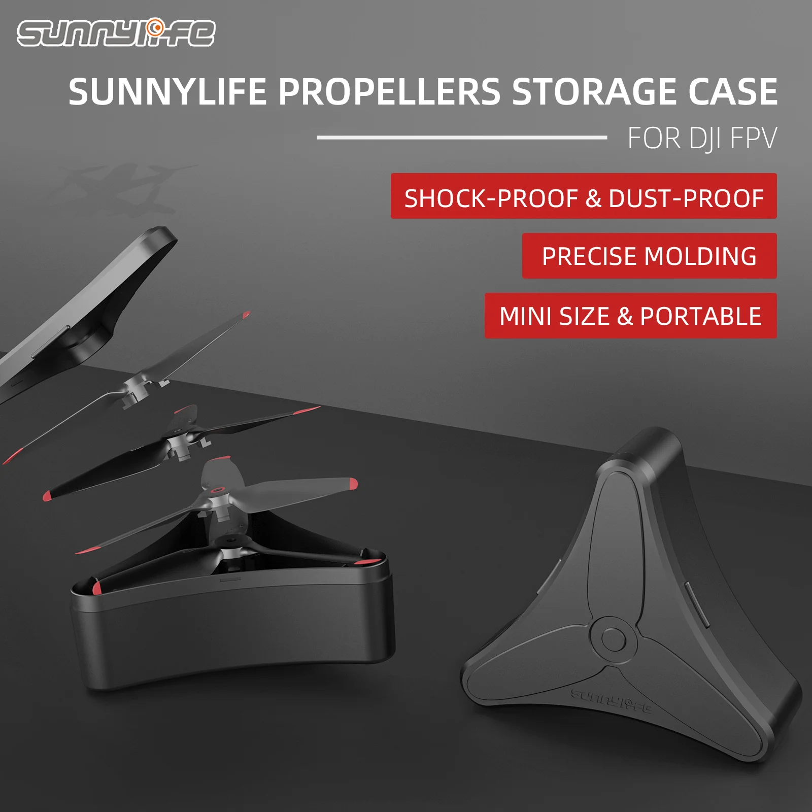 for DJI FPV Propeller Storage Box Protection Box Shockproof Dustproof for DJI FPV Propeller Carrying Case Accessories