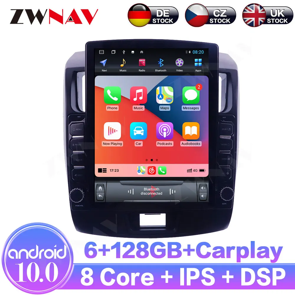 For TOYOTA AVANZA Daihatsu Xenia 2010-2016 4+128 Android 10 ISP Screen Car GPS Navigation System Car Radio Multimedia Player DSP