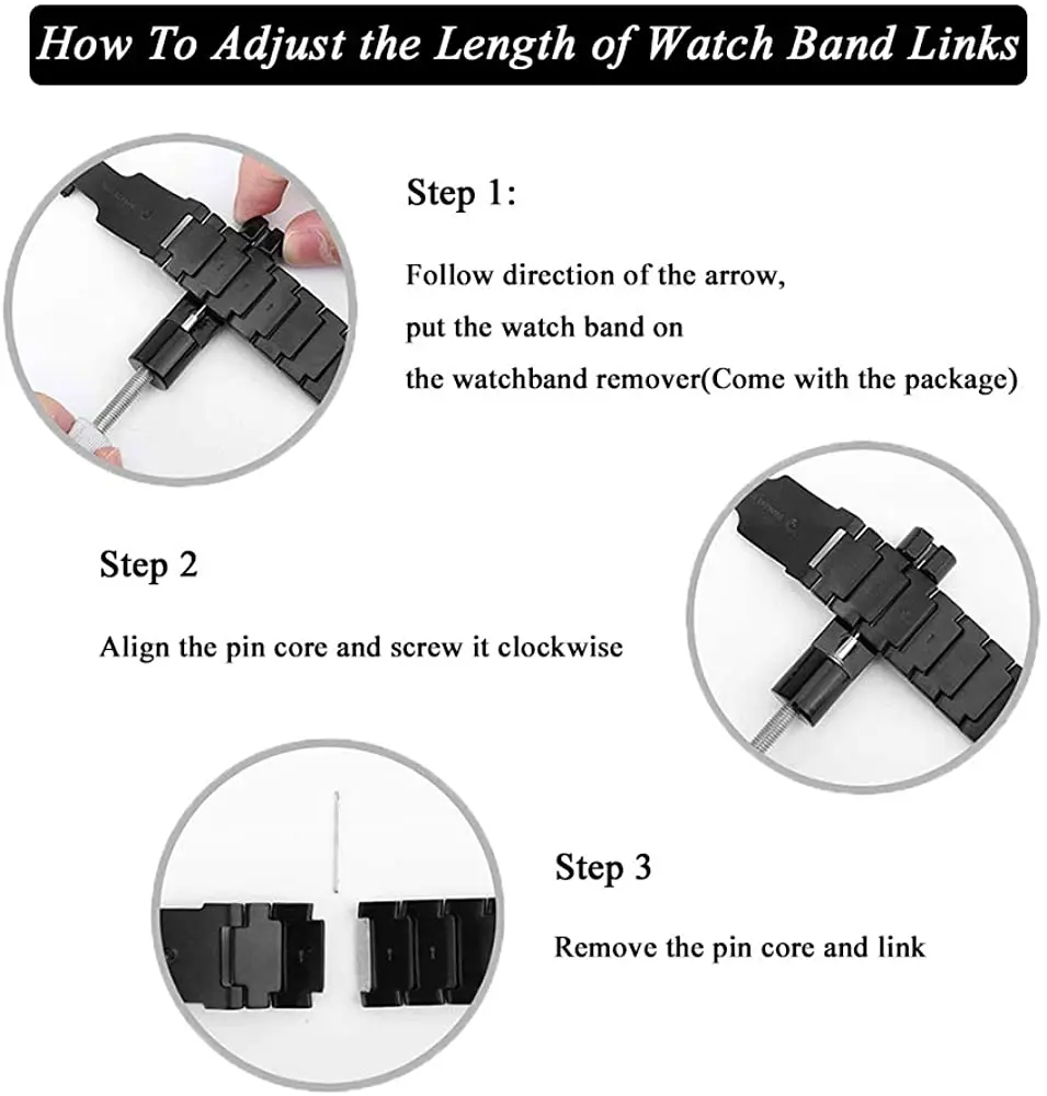 Metal strap for Samsung Galaxy watch/Huawei watch 3/Amazfit GTR stainless steel butterfly buckle strap for Huawei GT2 22mm 20mm