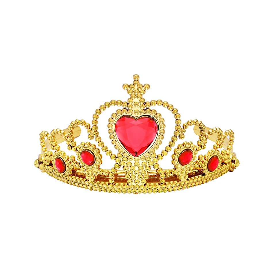 Snow White Dress up Synthetic Tiara for Little Girls Princess Snow White Cosplay Accessories Crown Hair Headband Gloves Necklace