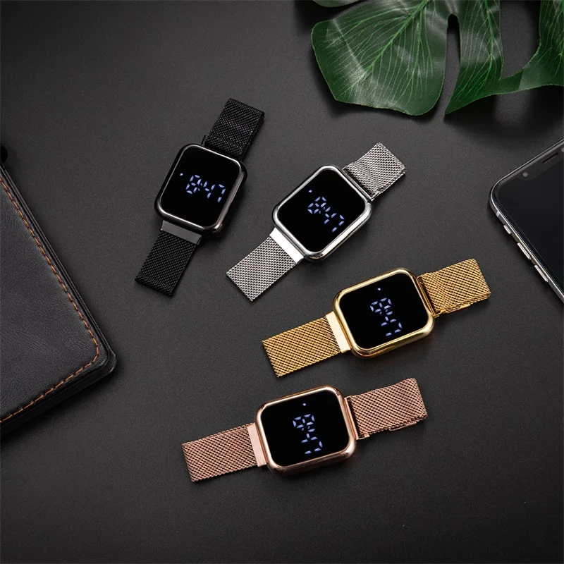 Watch For Women Stylish Luxury Digital Watch Stainless Steel Ladies Watch Luxury Watches 2023 Montre Femme Watch Relogio