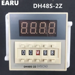 DH48S-2Z DH48S 0.01s-99H99M Digital Programmable Time Timer Relay Switch On Delay SPDT 2 Groups Contacts AC36V,110V,220V,380V