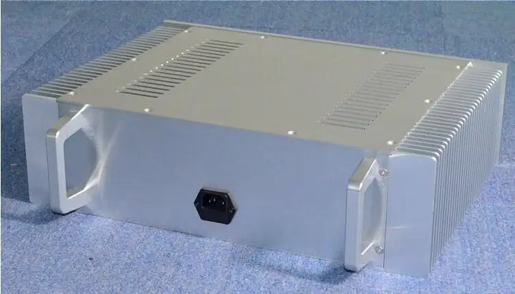 Silver Handle Full aluminum amplifier chassis / Class A amplifier case / AMP Enclosure / case / DIY box (430*315*120MM)