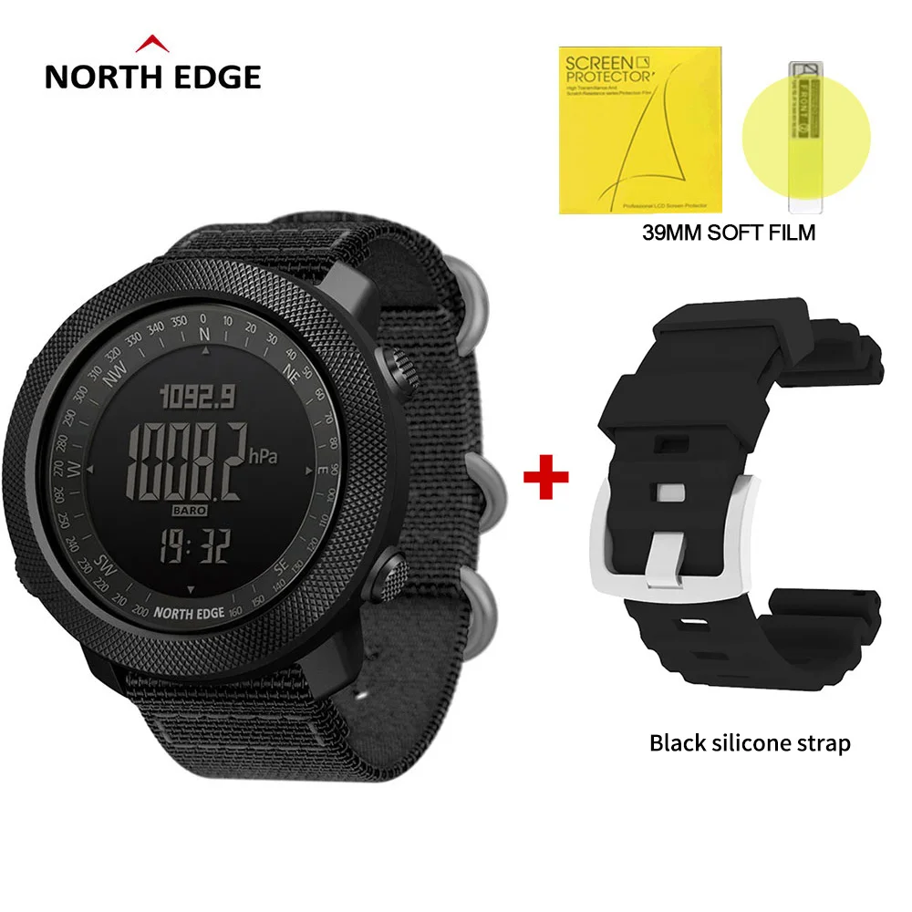 New North Edge Apache smart watch Men sport smartwatch for Running Climbing Swimming Compass Altimeter Barometer waterproof 50m