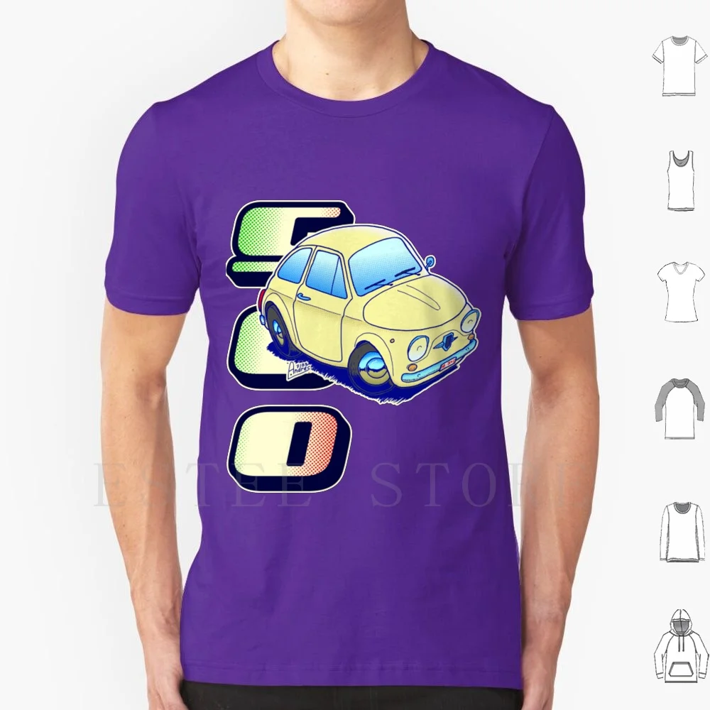 

500 Classic Cinquencento T Shirt Men Cotton 6xl Multipla Abarth 595 Talento 127 Cinquecento Coupe