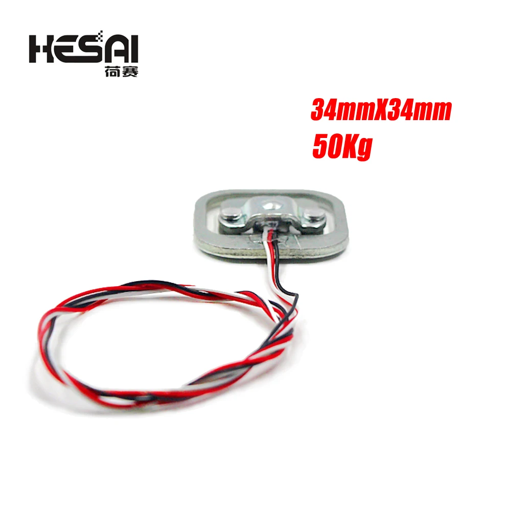 

34mmX34mm 50Kg Weight Sensor Load Cell Resistance Strain Half Bridge