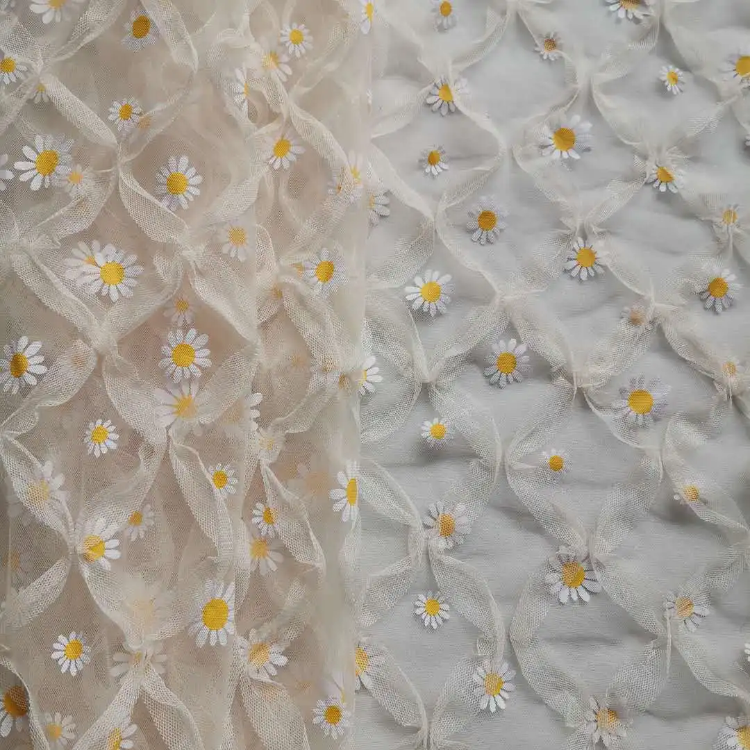 

Новая мягкая, прозрачная тонкая сетчатая пряжа с принтом хризантемы, волнистый ромб, крючок, цветок