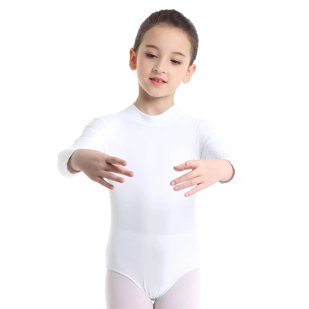 Kids Gymnastics Figure Skating Costume Dancewear Ballet Jersey Unitards Bodysuit Gymnastics Swimsuit Tight Fitting Jumpsuit