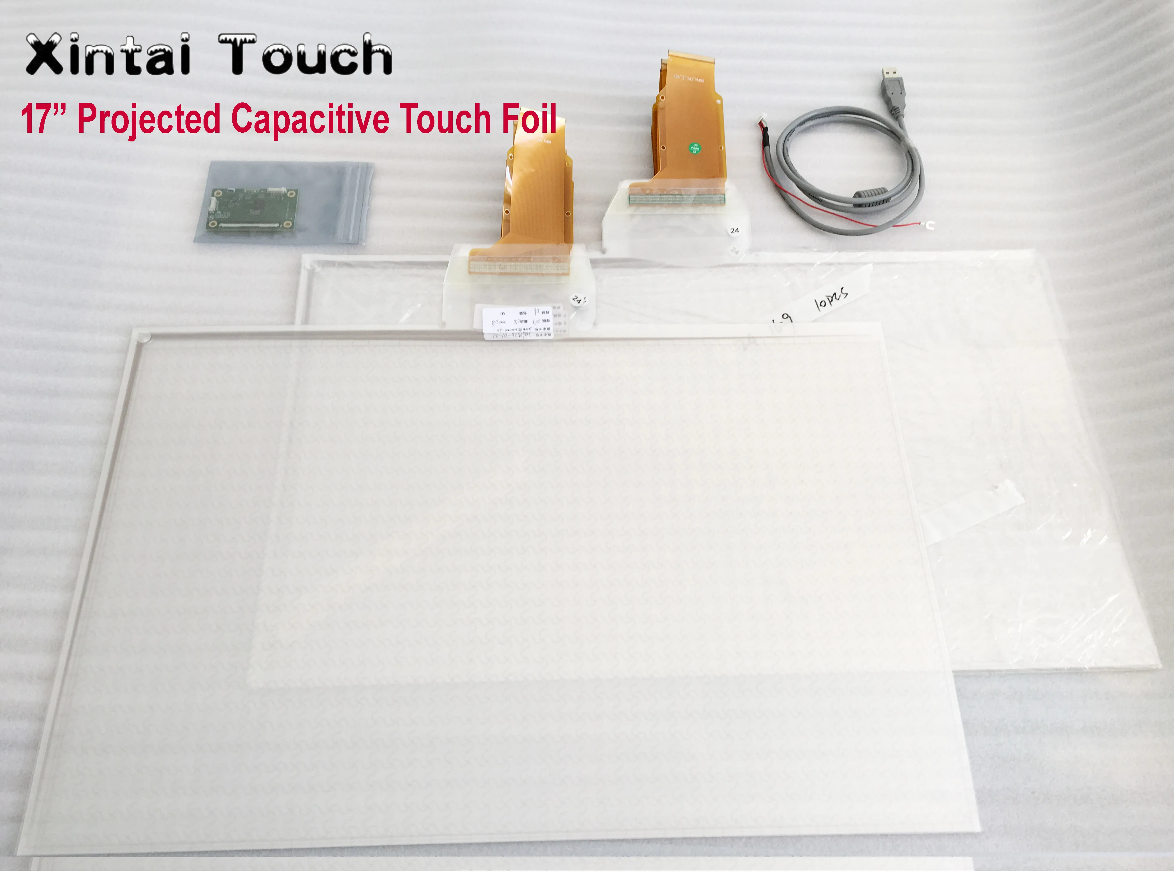 

17" Dual multi interactive touch foil through glass window shop Best price and cost