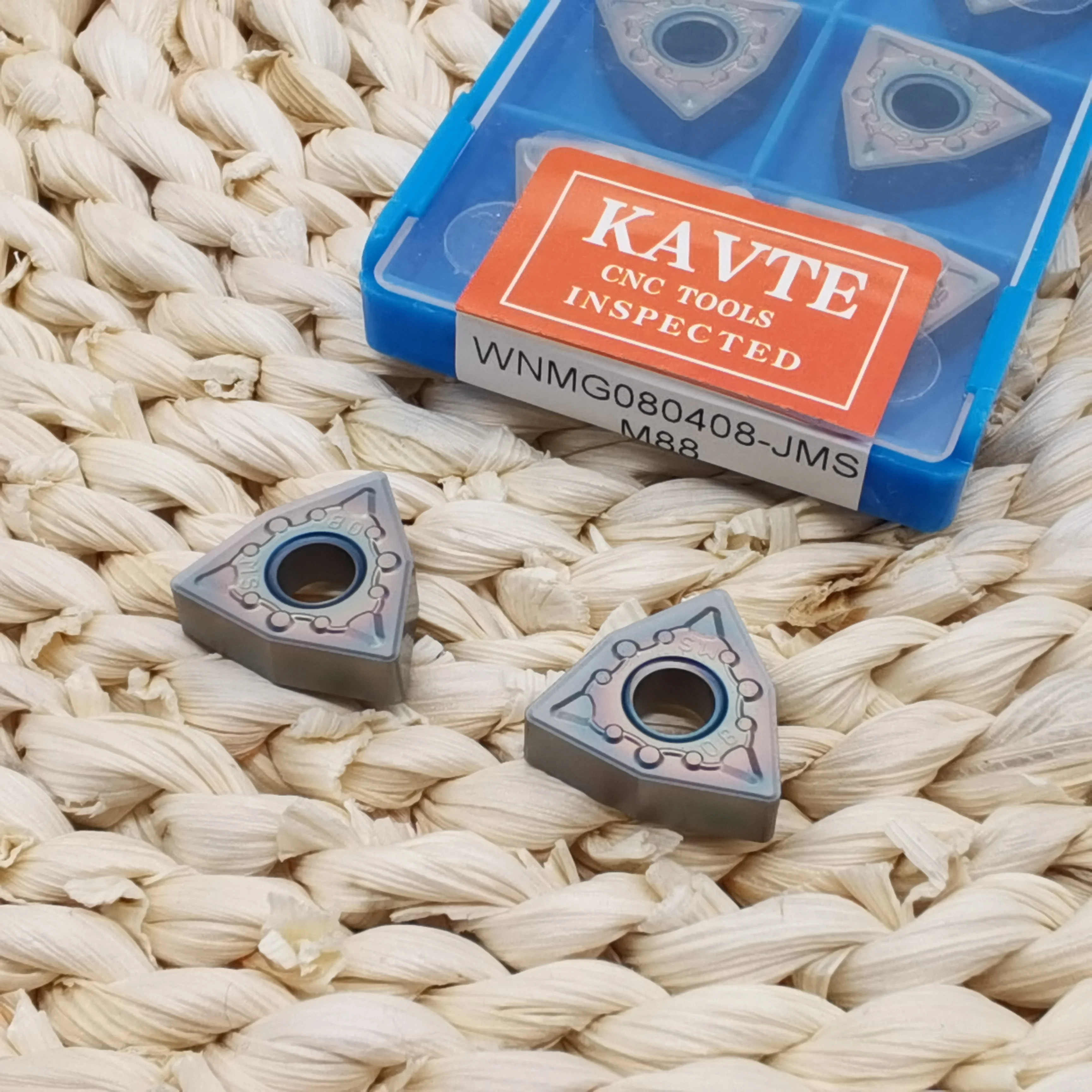 Kavte WNMG080404-MA WNMG080408-MA ms jms外側の円旋盤旋削工具インサート、カラフルなコーティング、のための特別なステンレス鋼