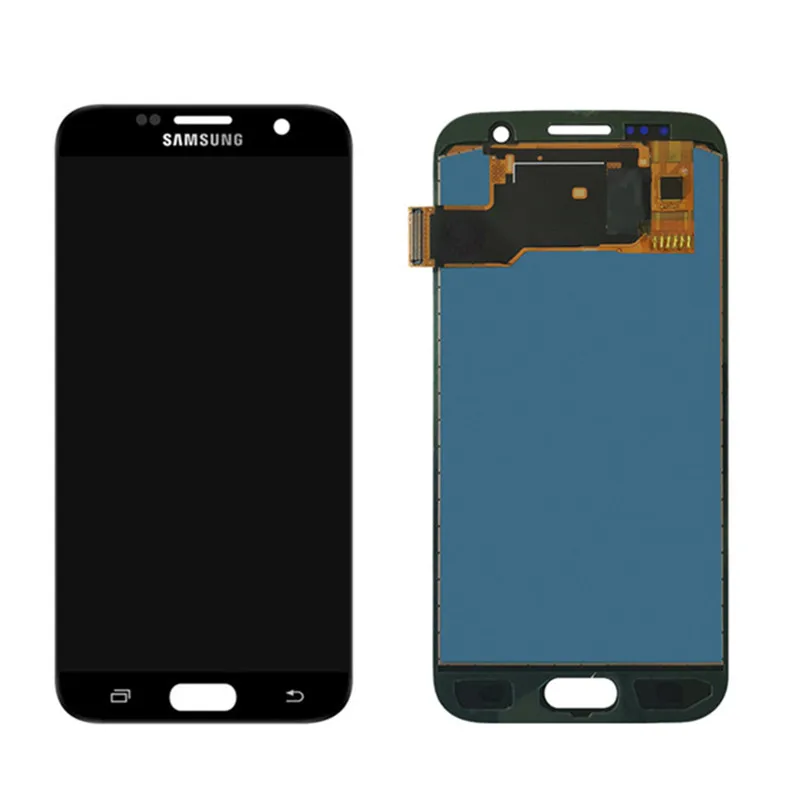 Tested  LCD para Samsung Galaxy S7 G930, montaje de digitalizador con Marco, Original, G930 G930F