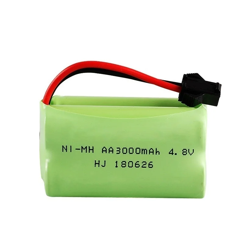 NiMH 4.8v 3000mAh Rechargeable Battery For RC Cars Robots Tank Gun Boats T Model With SM Plug AA 4.8 v Battery Pack