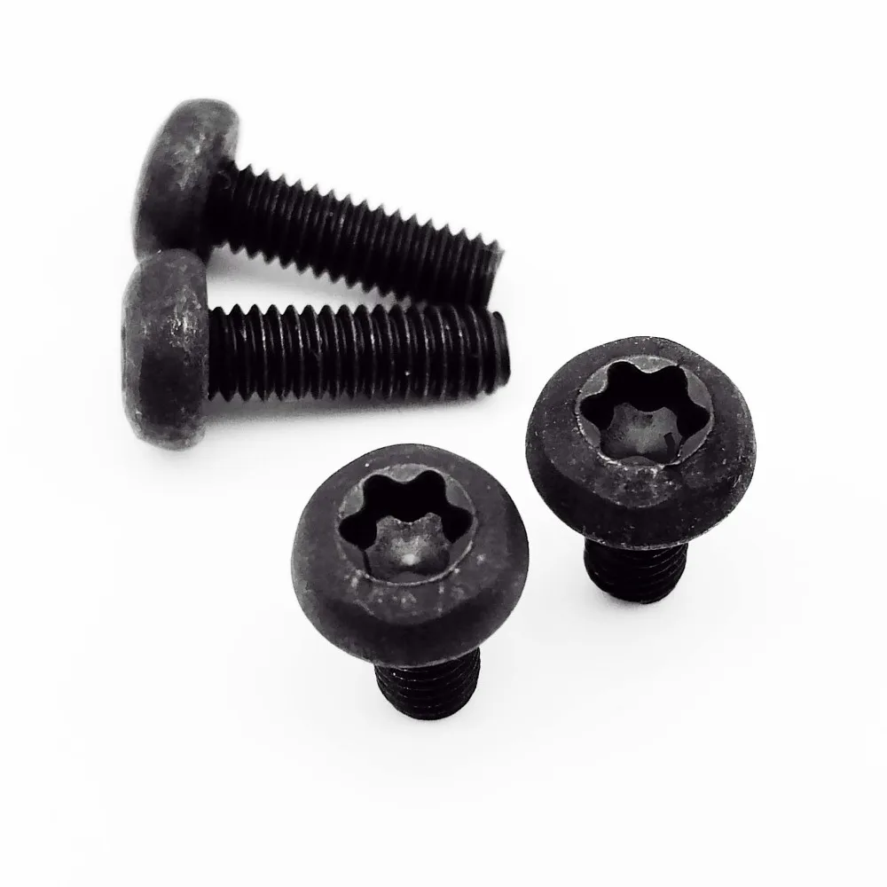 HZYUEGOU M1.6 M2 M2.5 M3 M4 Schwarze Schrauben aus Kohlenstoffstahl der Güteklasse 8.8 nach GB2672, Sechskant-Torx-Senkkopfschrauben, Sechskant-Rundkopfschrauben – Detail 7