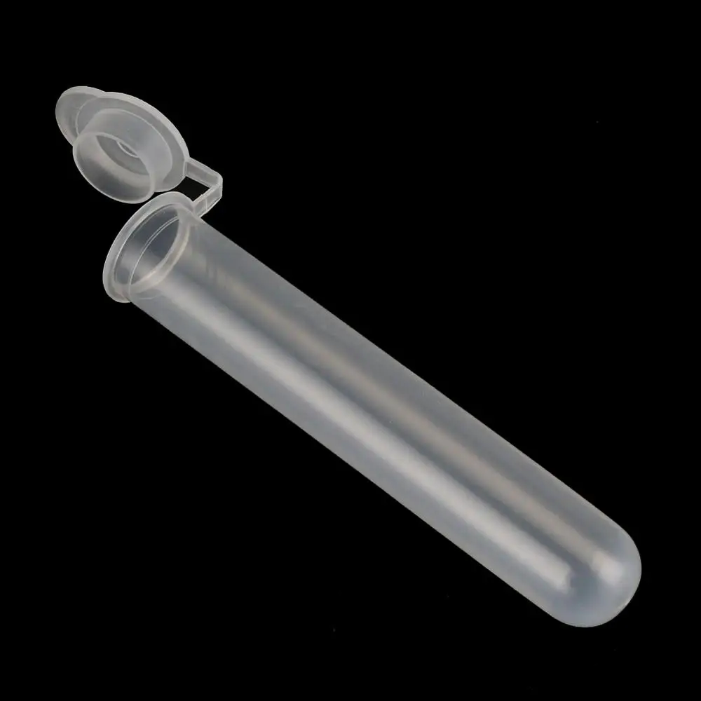 15ml Snap Cap Round Bottom Centrifuge Tube Micro Centrifuge Tube Vial Clear Plastic Vials Container Laboratory Supplies 10pcs