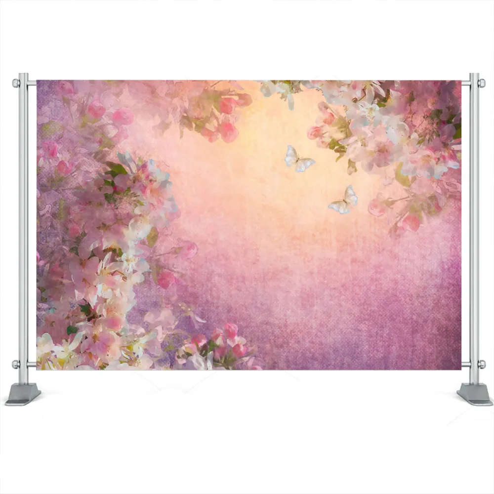 Fondos de fotografía de flores rosas rosas, fondo de fotografía de boda para fiesta de cumpleaños de niña, fondos de fotografía de arte para adultos de bosque fatado