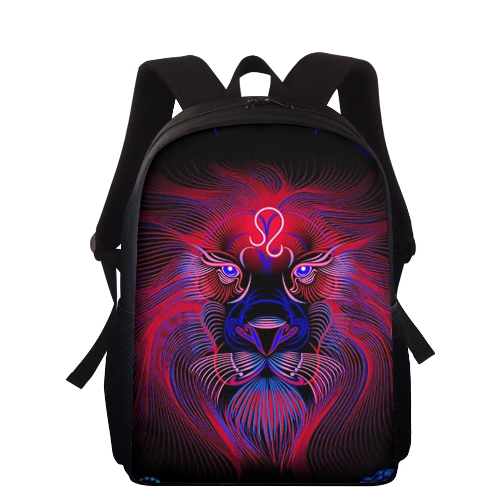 15 Inch Teenager School Bags 12 Constellations Printing Backpack For Women Men Schoolbag For Girls Boys Children Travel Satchel