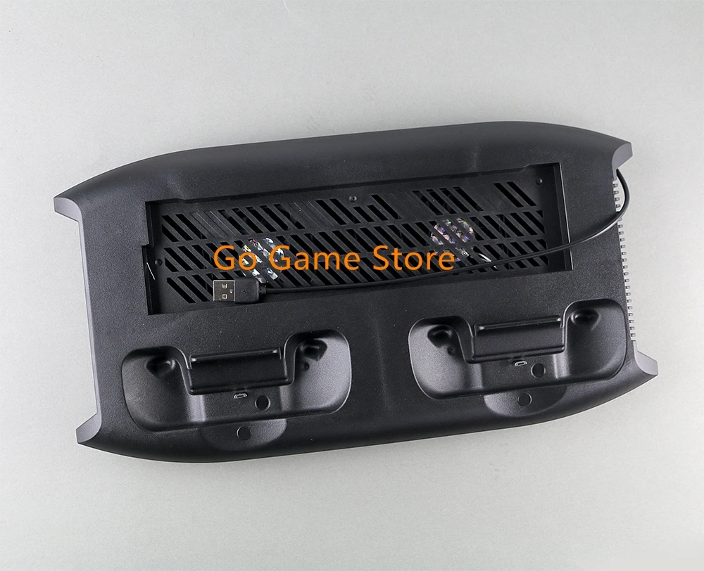 Ventola di raffreddamento con supporto di ricarica verticale per console di gioco Xbox One X da 1 pezzo con supporto per torre di archiviazione a 18 dischi