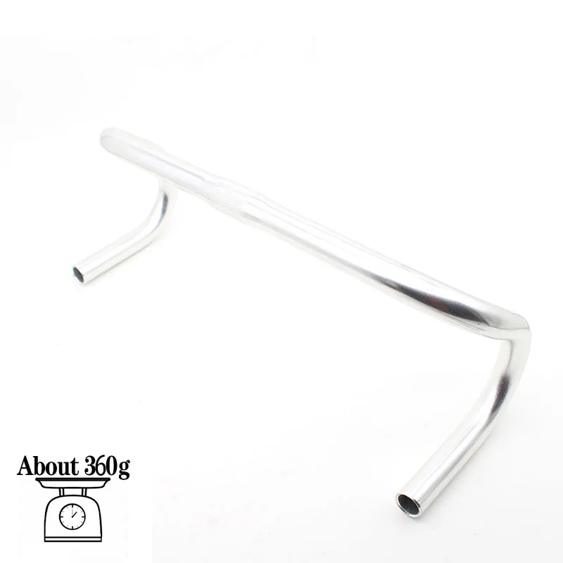 420x25.4x22.2mm aluminum alloy road bike curved handlebar arc racing handlebar retro bicycle accessories