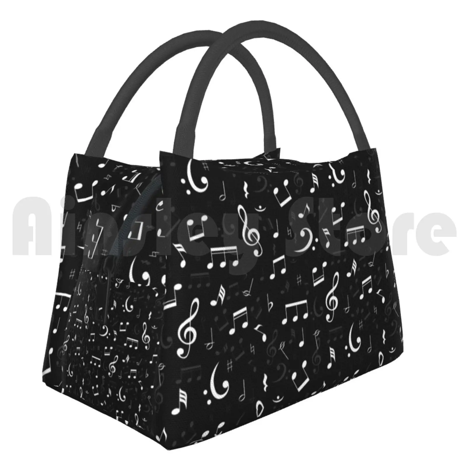 

Cooler Lunch Bag Picnic Bag Music Music Musical Musical Notes Music Notes Band Choir Glee Glee Dj Disc Jockey