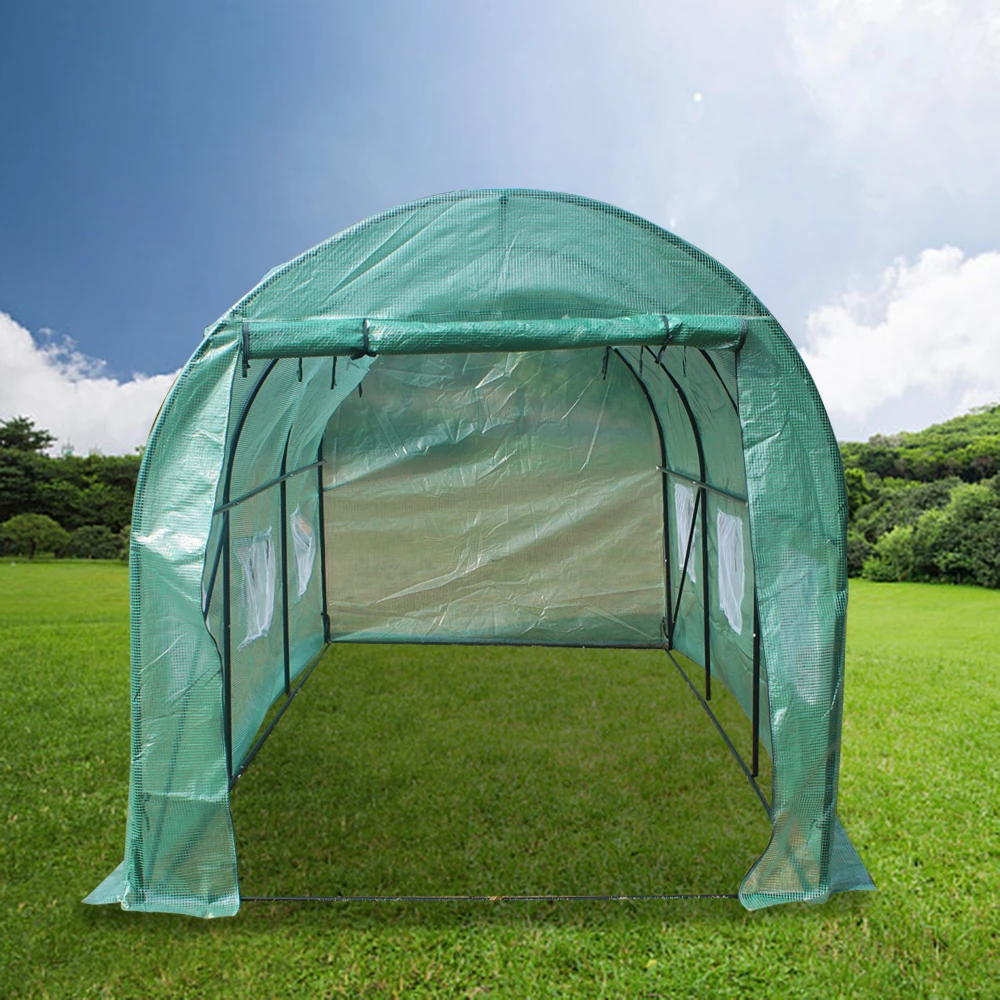 15′x7′x7′ Heavy Duty Greenhouse Plant Gardening Dome Greenhouse Tent Protective Cover Flower Plant Grow Tent Waterproof