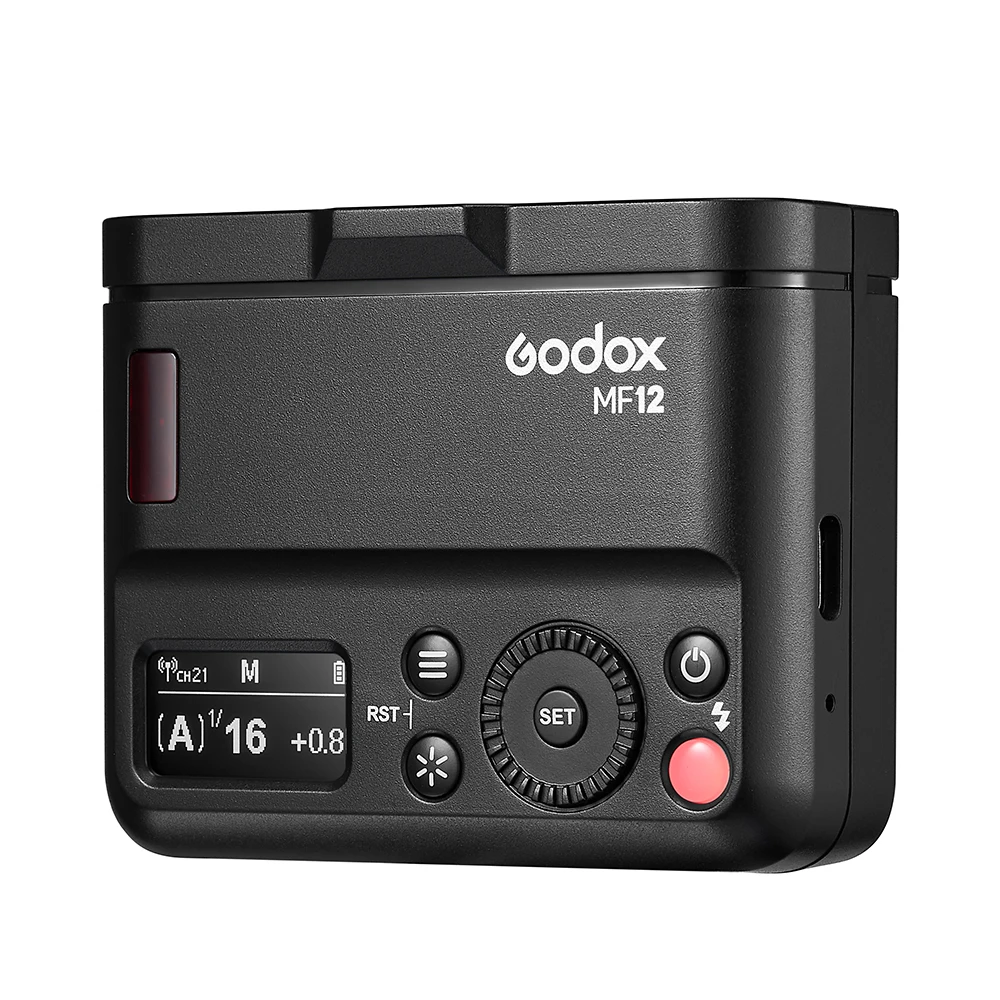Godox MF12 TTL Macro Flash Light Mini 2.4G sans fil Speedlite + diffuseur de filtre de couleur pour appareil photo reflex numérique photographie en gros plan